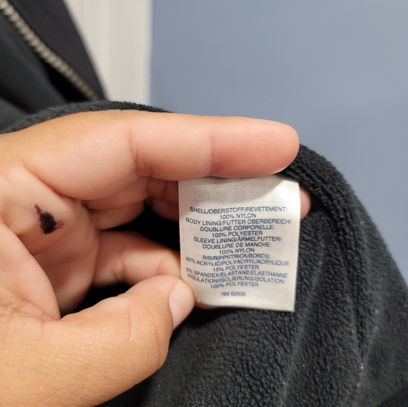 Lands End Mens Puffer Jacket Full Zip Up Long Sleeves Pockets Black Size XXL - Picture 7 of 16